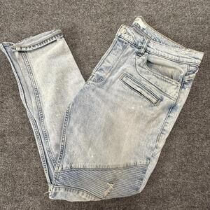 Hudson Blinder V2 Biker Men's Jeans Light Wash Size 36 #428